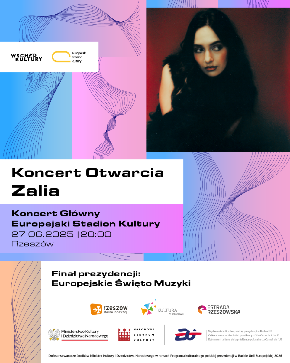 plakat promujący koncert otwarcia Europejski Stadion Kultury